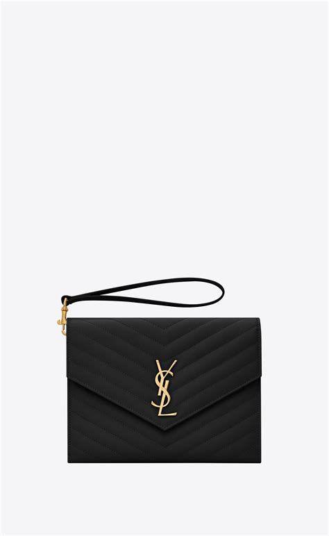 ysl classic monogram clutch price|YSL evening clutch.